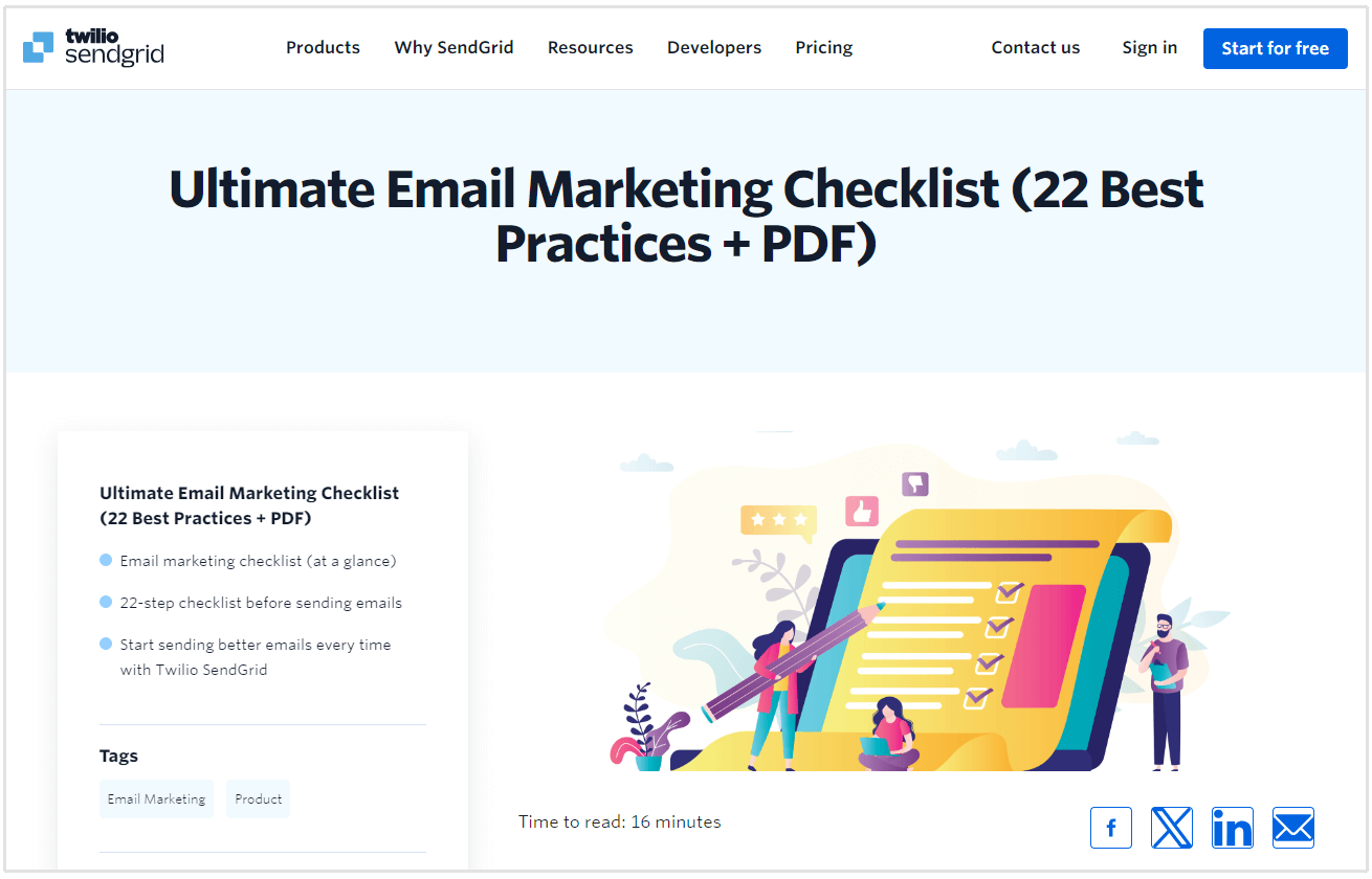 Checkliste für E-Mail-Marketing